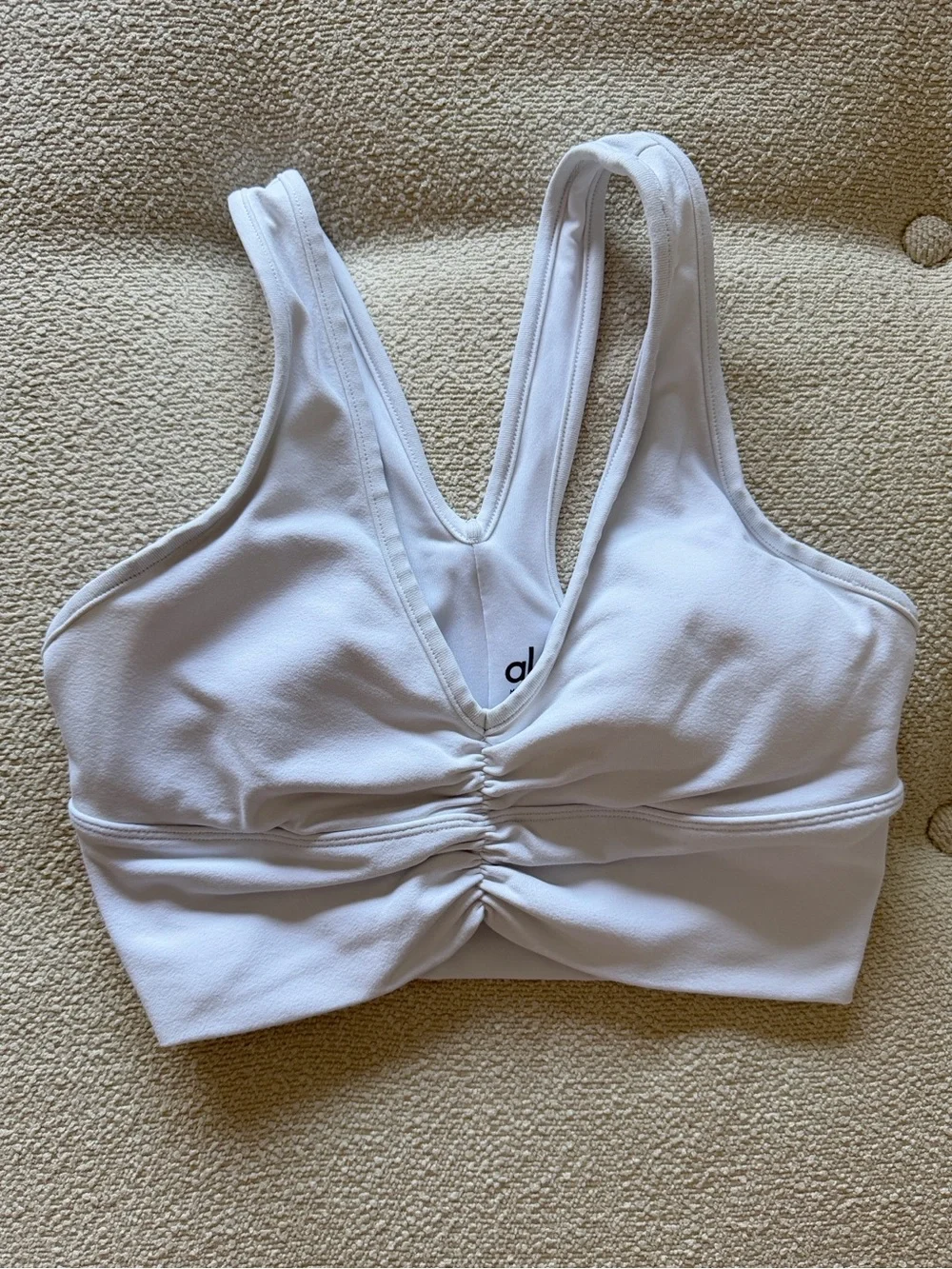 Alo Wild Thing Bra in White